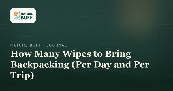 How Many Wipes to Bring Backpacking (Per Day and Per Trip)