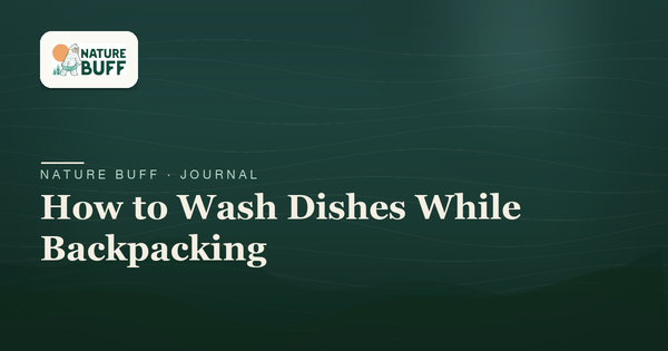 How to Wash Dishes While Backpacking (Without Polluting)