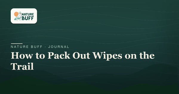 How to Pack Out Wipes: Leave-No-Trace Wipe Disposal